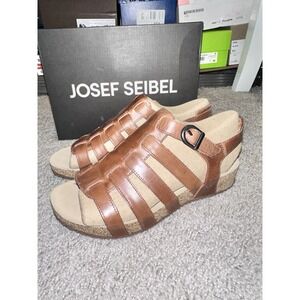 Josef Seibel Women's Tonga 81 Sandals Camel Size 37 US:6-6.5‎ UK:4-4.5